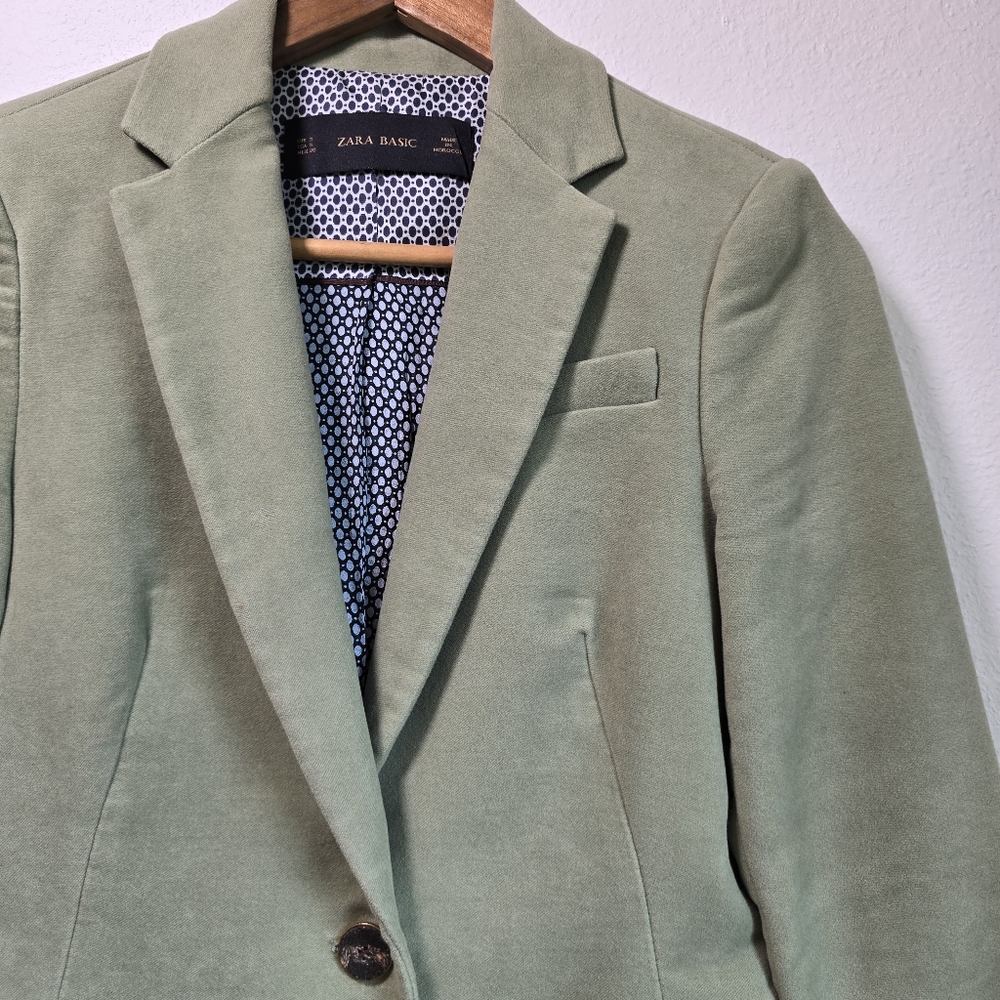 EUC Zara Green Blazer Small